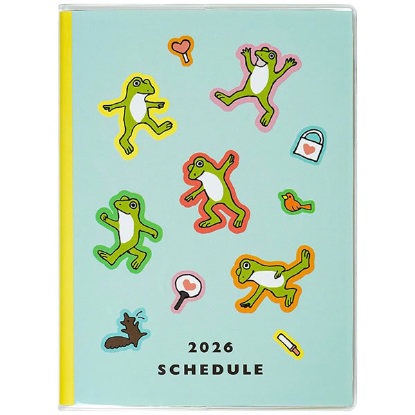 グリーティングライフ 2026 ダイアリー 手帳 A6 かえるの時間 推し活