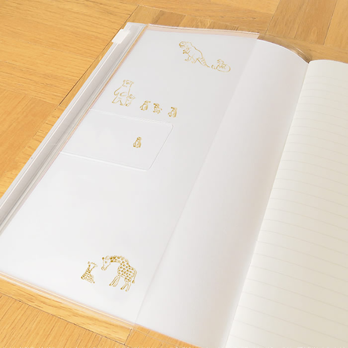 2026 ダイアリー 手帳 リュリュ スライドジッパー付き クリアカバー A5