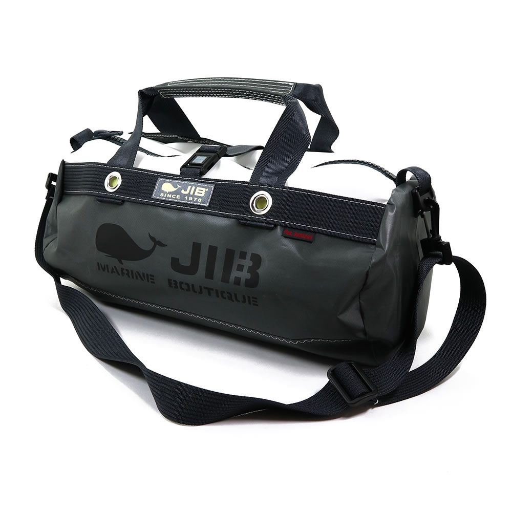 JIB ボーダーダッフルバッグ Sサイズ DSB チャコールグレー ショルダー