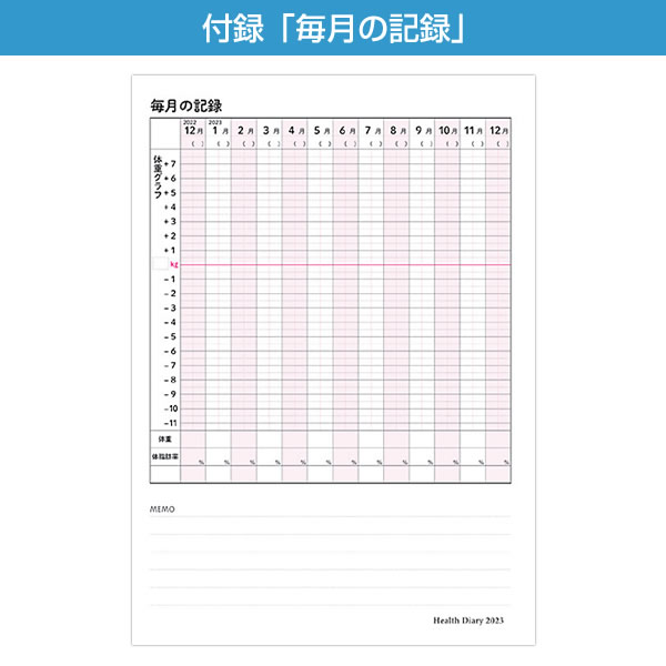 健康ダイアリー 2023 手帳 フロンティア B5サイズ DY-075 健康記録ダイアリー マンスリー 2022年12月〜2023年12月 日曜始まり  :dy-075:堀萬昭堂 ヤフー店 - 通販 - Yahoo!ショッピング