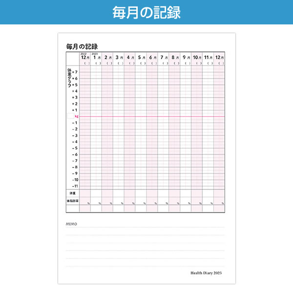 健康ダイアリー 2023 手帳 フロンティア A5サイズ DY-077 健康記録ダイアリー マンスリー 2022年12月〜2023年12月 日曜始まり  :dy-077:堀萬昭堂 ヤフー店 - 通販 - Yahoo!ショッピング