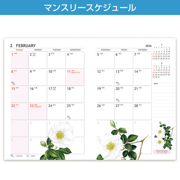 2026 ダイアリー 手帳 フロンティア A5サイズ マンスリー DY-135