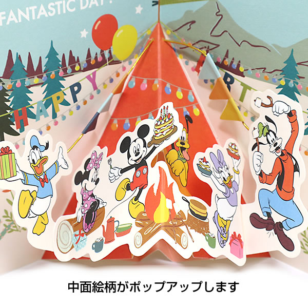 Hallmark バースデーカード 二つ折りポップアップ ディズニー