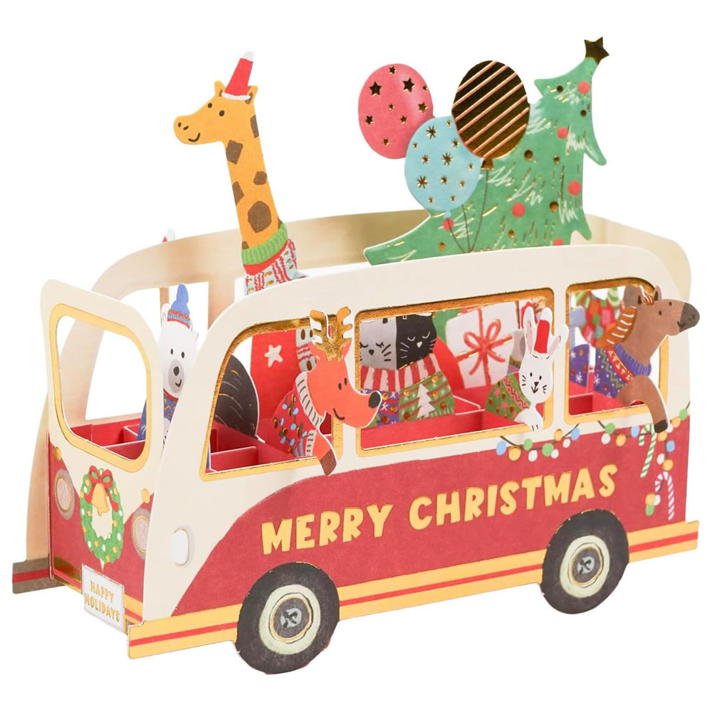 グリーティングカード グリーティングライフ クリスマスカード 洋風 パーティーカーカード