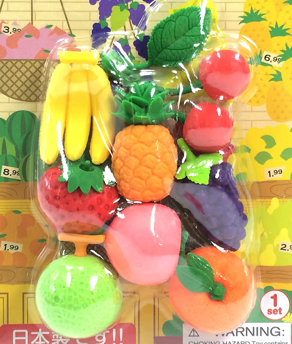 イワコー おもしろ消しゴム 果物 ER-BRI024 ブリスターパック21 バナナ