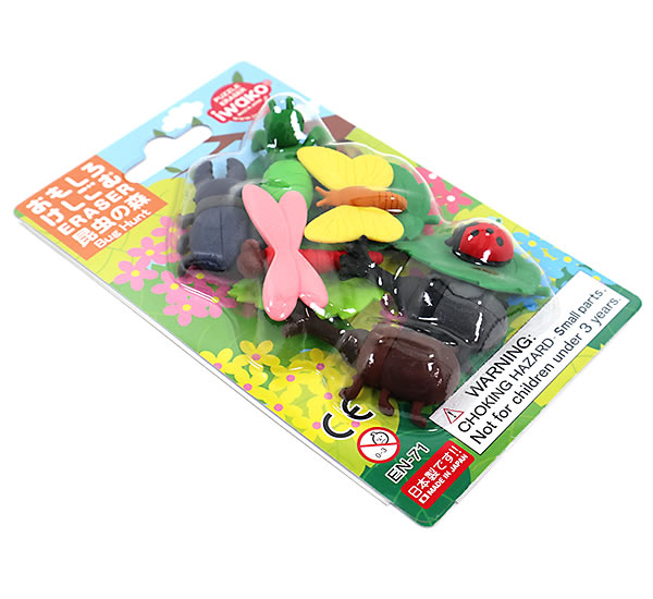 イワコー おもしろ消しゴム 昆虫の森 ER-BRI068 ブリスターパック60