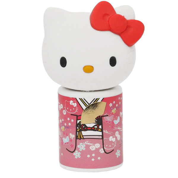 イワコー おもしろ消しゴム ハローキティこけし消しゴム6個セット（箱
