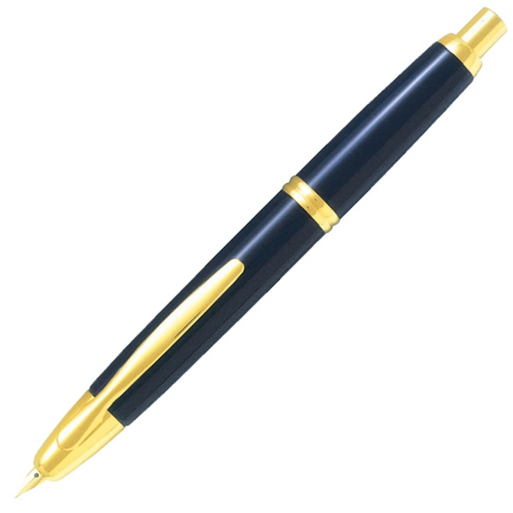 PILOT パイロット 万年筆 キャップレス ダークブルー FC-15SR-DL（ペン種 要選択/F・M） ペン先：18K 彫刻名入れ(有料)可  グッドデザイン・ロングラ