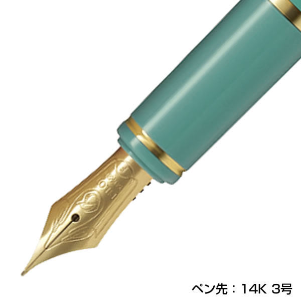 PILOT パイロット 万年筆 グランセ マーブルグリーン FGRC-2MR-MAG（ペン種 要選択/F・M） ペン先：14K 3号  彫刻名入れ(有料)可 : fgrc-2mr-mag : 堀萬昭堂 ヤフー店 - 通販 - Yahoo!ショッピング