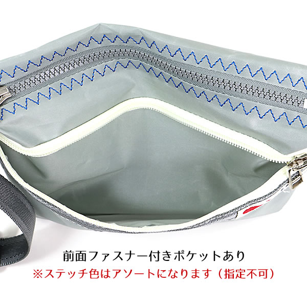 JIB ハンドルポーチMサイズ HPOM グレー ステッチ色はアソート