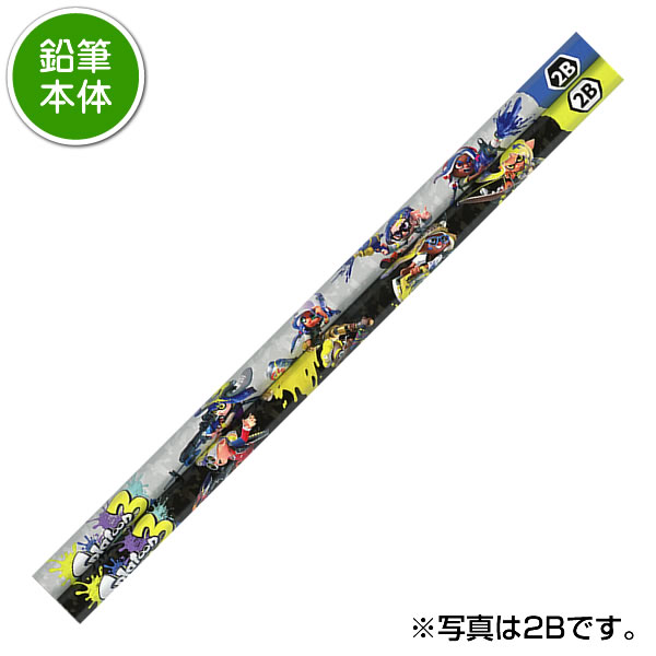三菱鉛筆 鉛筆2ダースと金箔押し名入れのセット品 スプラトゥーン3