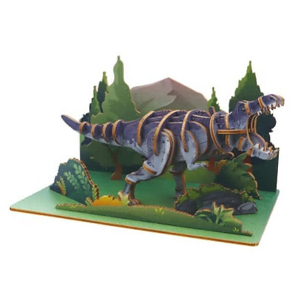 とびだす木製組み立てキット BOOK T-Rex 4573514636004 おうちあそび隊