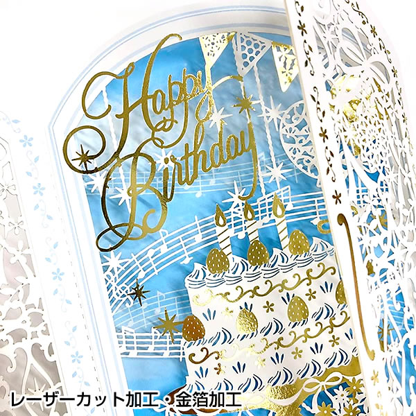 sanrio（サンリオ） バースデーカード レーザーカット ケーキ L484