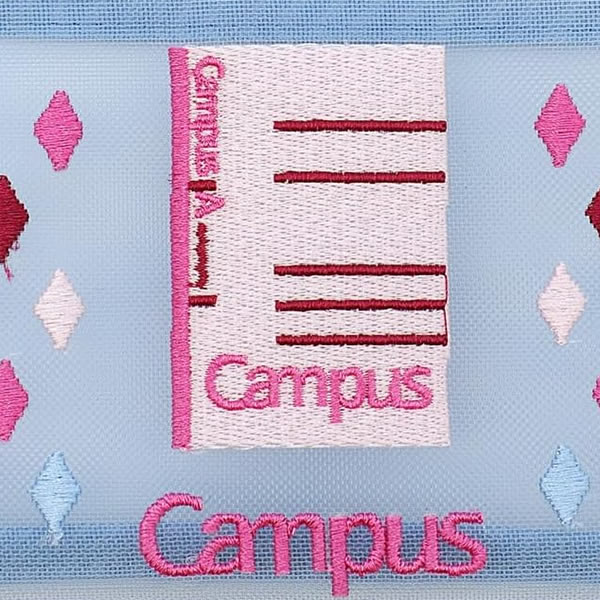 Old Resta 刺繍メッシュポーチ Lサイズ コクヨ OR467166 KOMAMONO