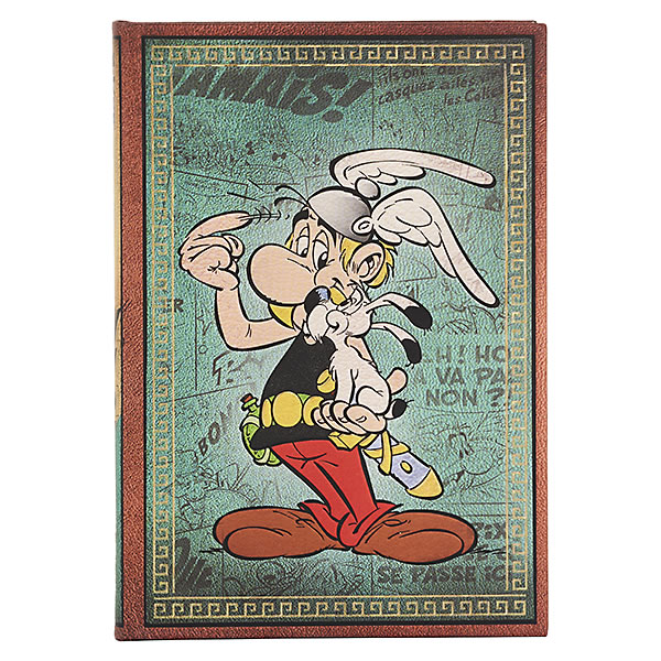 paperblanks ペーパーブランクス ノートブック ミディ（MIDI）サイズ PB9699-3 Asterix the Gaul ハードカバー ゴムバンド 144頁 罫線｜horiman