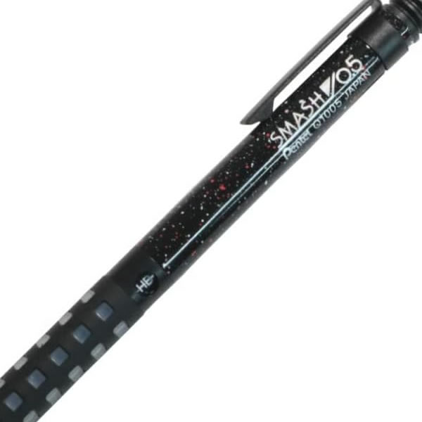 ぺんてる（Pentel） スマッシュ スプラッター ブラック×レッド 0.5mm