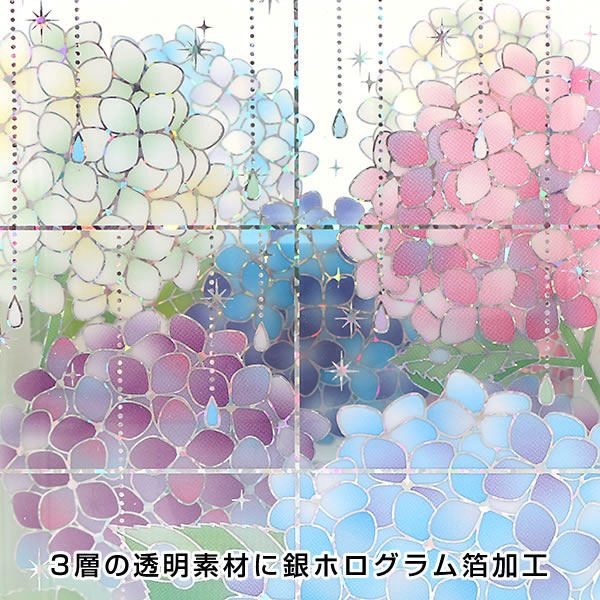2011年ごろにガチャで発売されていたクリアシート、三枚サイン有、合計十四枚 sanrio グリーティングカード 多目的 初夏カード 生垣にアジサイ