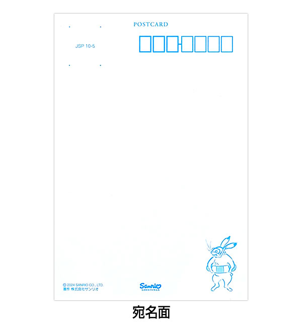 sanrio ポストカード 夏カード 暑中見舞い 水遊びする動物たち