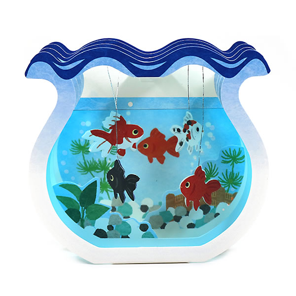 sanrio（サンリオ） サマーカード 金魚鉢 S4039/110591 立体カード 夏