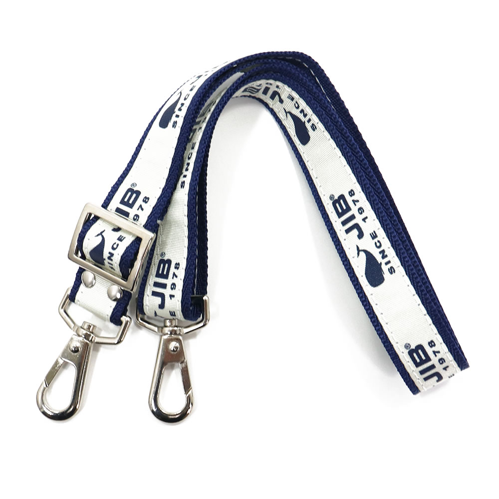 JIB ショルダーベルト ネオ ジブ 25mm幅 JIBロゴ柄 メタルパーツ金具