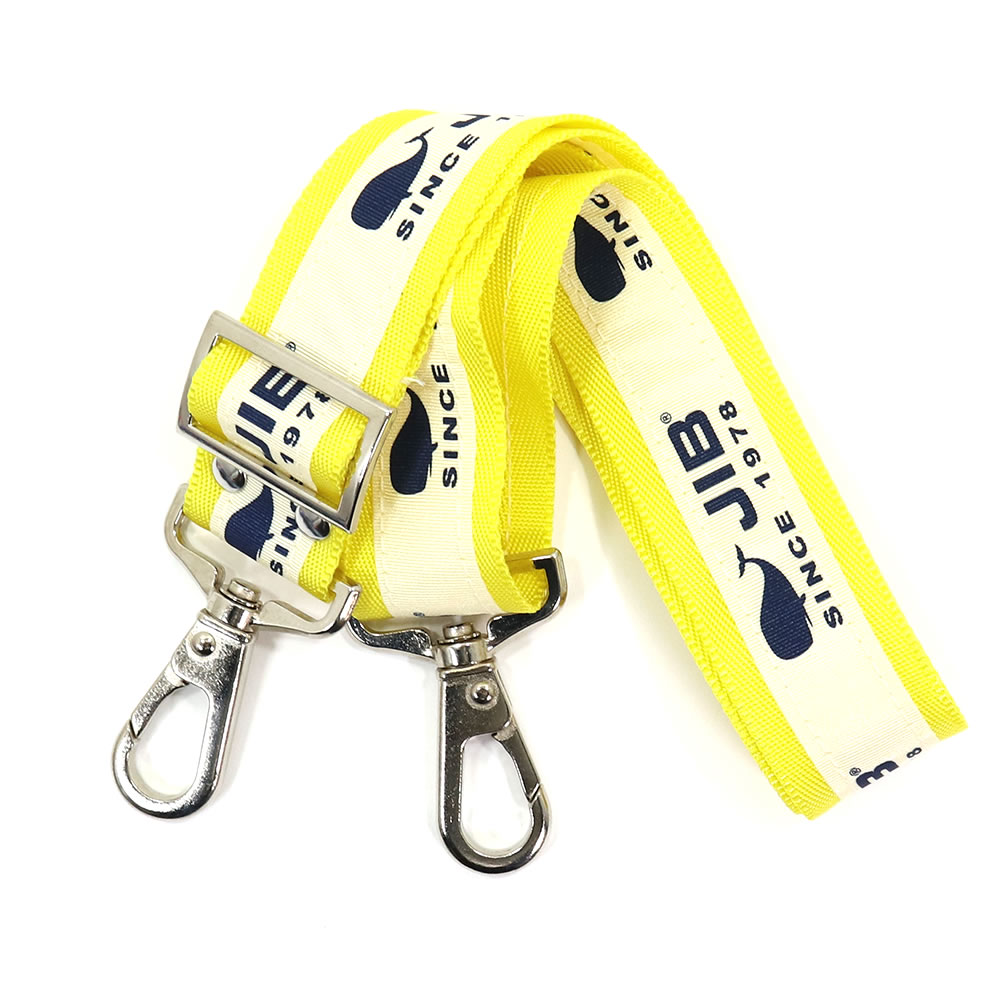 JIB ショルダーベルト ネオ ジブ 40mm幅 JIBロゴ柄 メタルパーツ金具