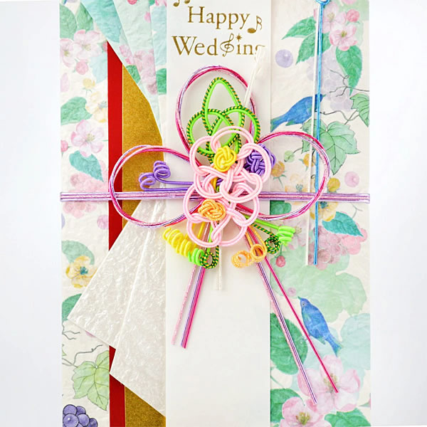 祝儀袋 結婚祝い 青い鳥 SG-240 多当折 寿 金封 フロンティア 中封筒・短冊3種(Happy Wedding / 御結婚御祝 / 無地) 関連画像2