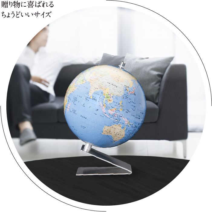 渡辺教具製作所（WATANABEKYOUGUSEISAKUSYO） WS 小型地球儀（行政） W