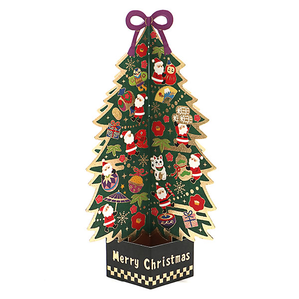 Hallmark（ホールマーク） クリスマスカード 和風 立体カード 和小物