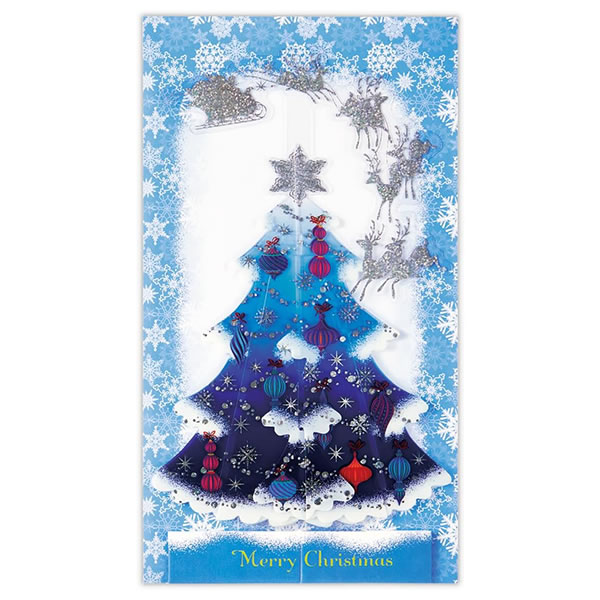 Hallmark（ホールマーク） クリスマスカード 洋風 立体カード クリア