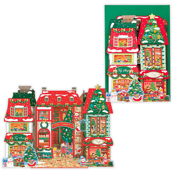 Hallmark クリスマスカード 洋風 立体カード XAR-846-978 （HX-58