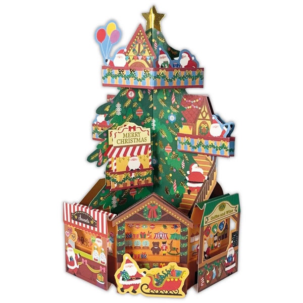 Hallmark（ホールマーク） クリスマスカード 洋風 立体カード サンタ
