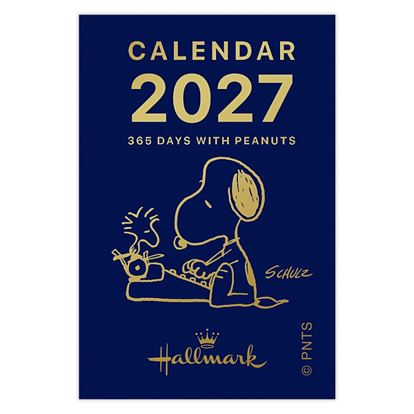 2027年 カレンダー 卓上 ホールマーク 日めくり ミニミニ スヌーピー