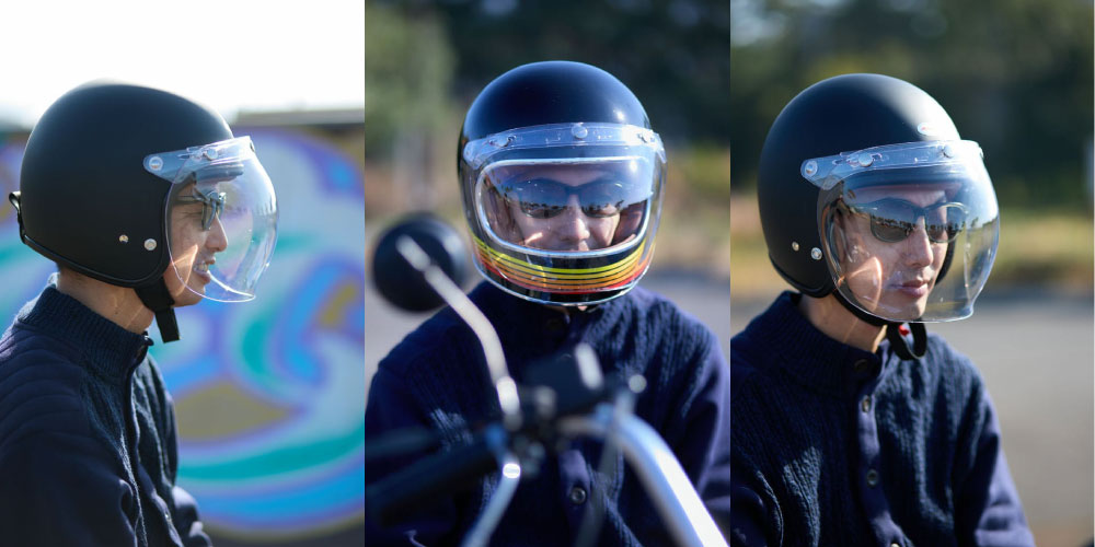 HORIZON HELMETS（ホライズンヘルメット） バブルシールド フリップ