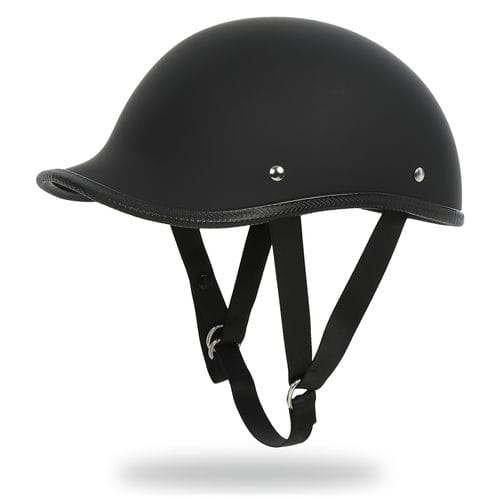 スカル・クモデザイン 半帽ヘルメット GOOSE TAIL HALF HELMET グーステールハーフヘルメット マットブラック