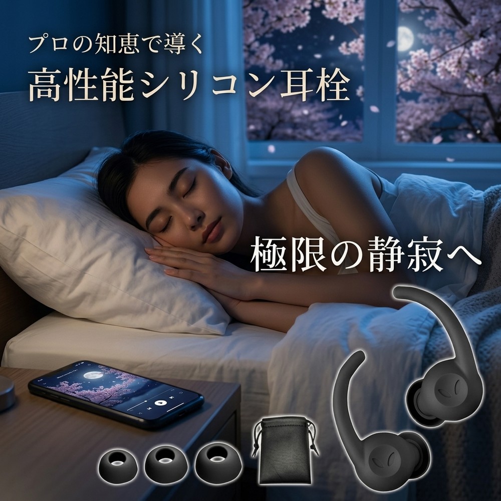 【水洗い可能でいつでも清潔に使えるエコな快眠グッズ】耳栓 睡眠用 遮音 防音 騒音 いびき 聴覚過敏 耳せん 安眠 快眠 就寝 旅行 飛行機 工事 勉