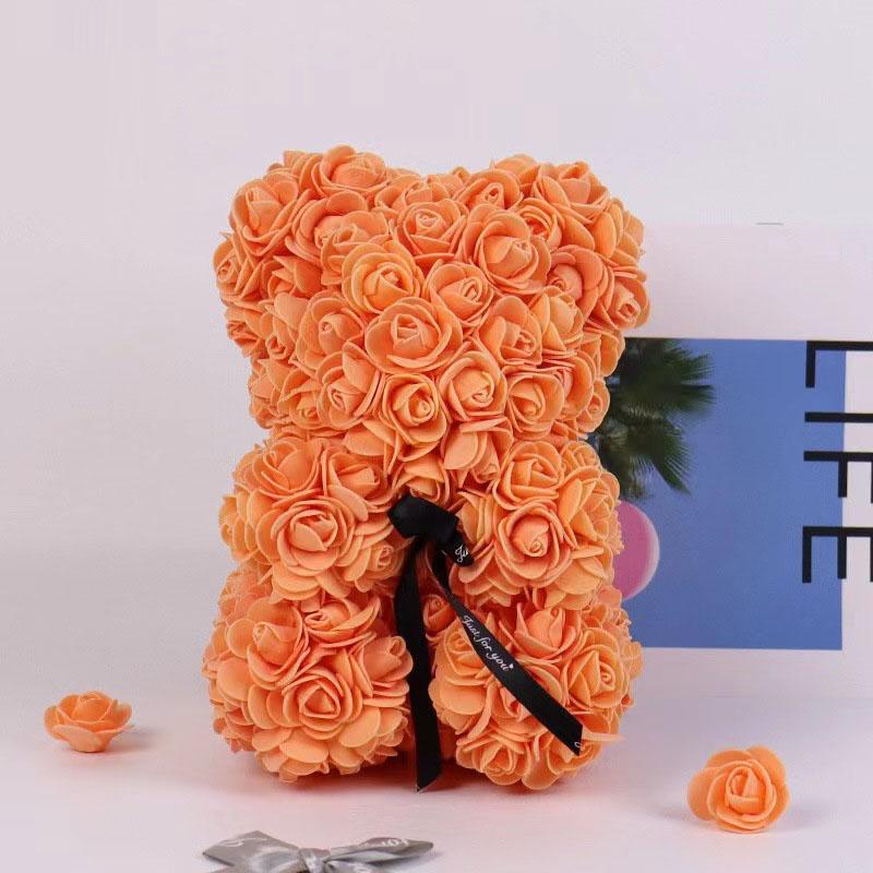 バレンタイン フラワーベア(Bear Flower ) 25/40cm 誕生日 バラ 薔薇 ソープフラワー 枯れない花 フラワー ベア 造花 ギフト｜hoshisyojistore｜09