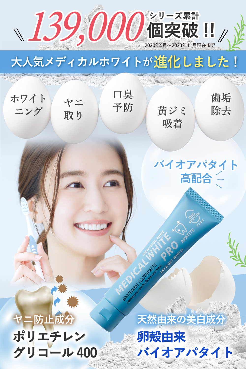 大人気メディカルホワイトが進化しました！