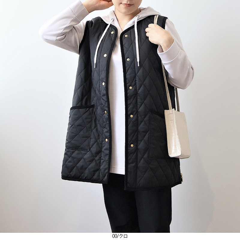 【お取り寄せ】 MB ベスト ロング 中綿 L〜5L ミントブリーズ mb breeze mint レディースウェア