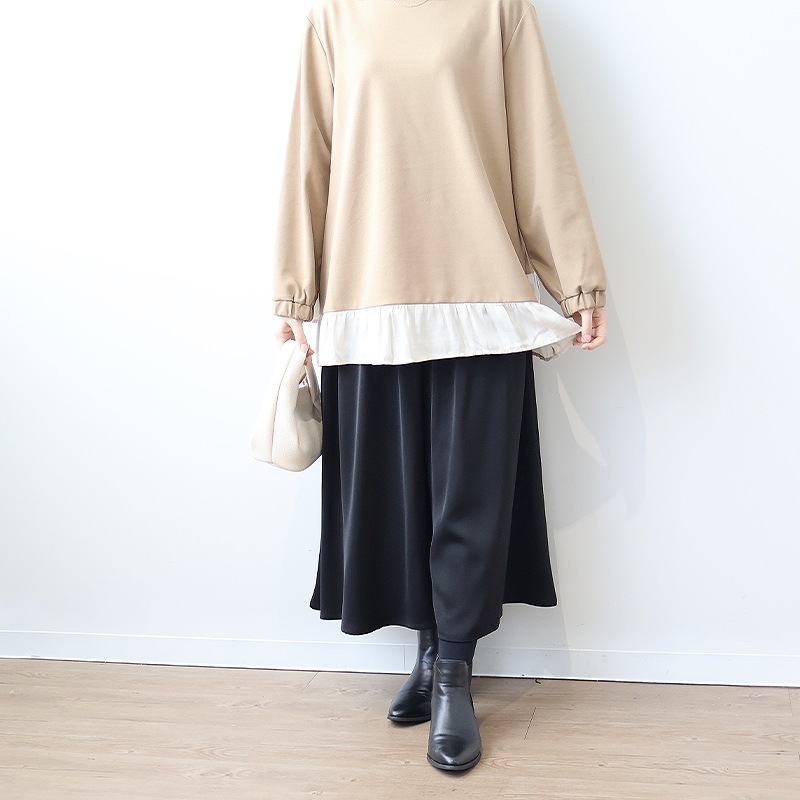 完売品　Have サテンフレアガウチョPT ピーチ fit=scale-down,w=1200
