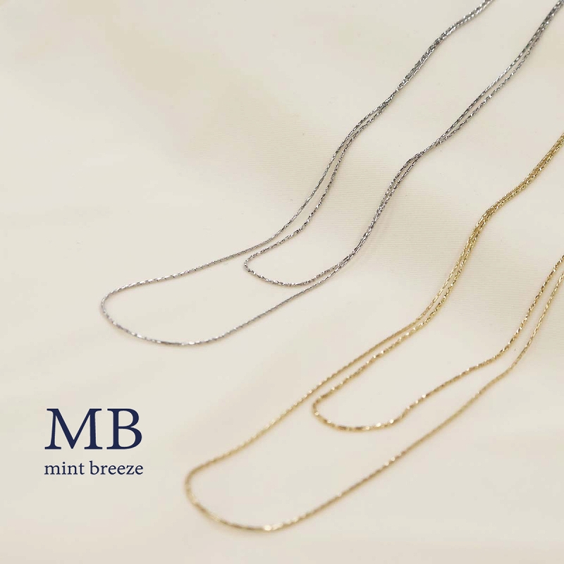 ネックレス 2連 3WAYロングネックレス アクセサリー レディース  エムビー MB mint breeze