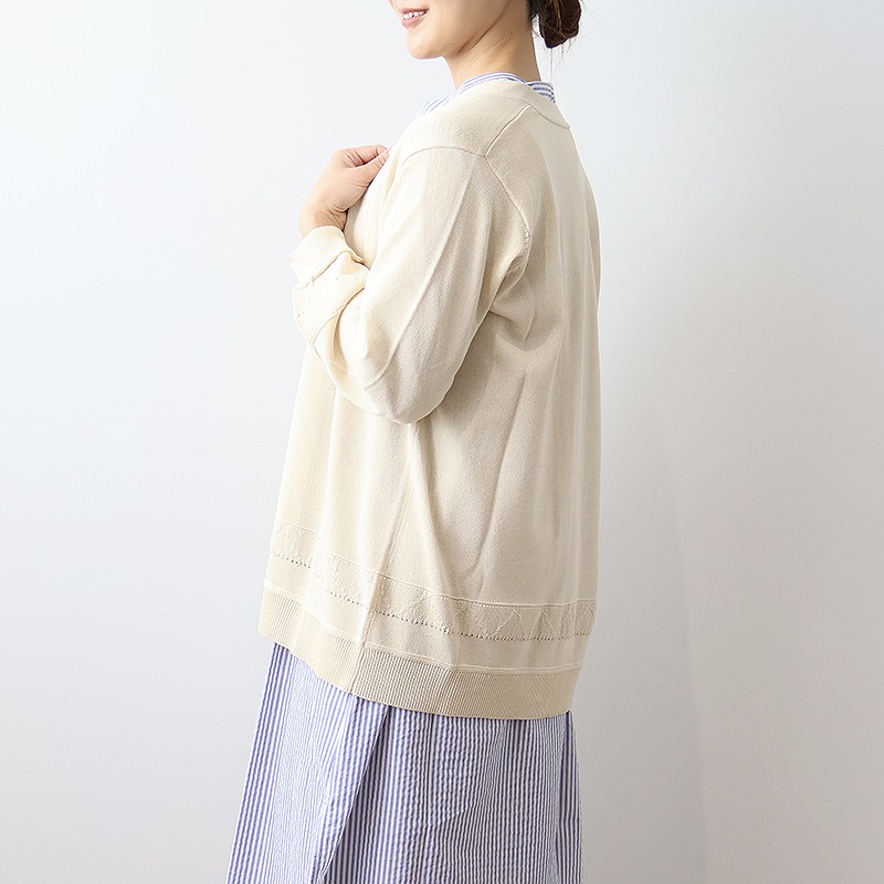 MB mint breeze カーディガン No.340490 MB mint breeze mb ミントブリーズ LL〜6L ニットカーディガン