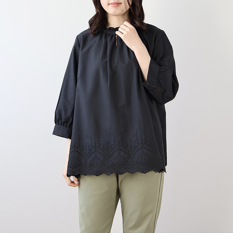mb ミントブリーズL〜6L フリルカラー 裾...の詳細画像5
