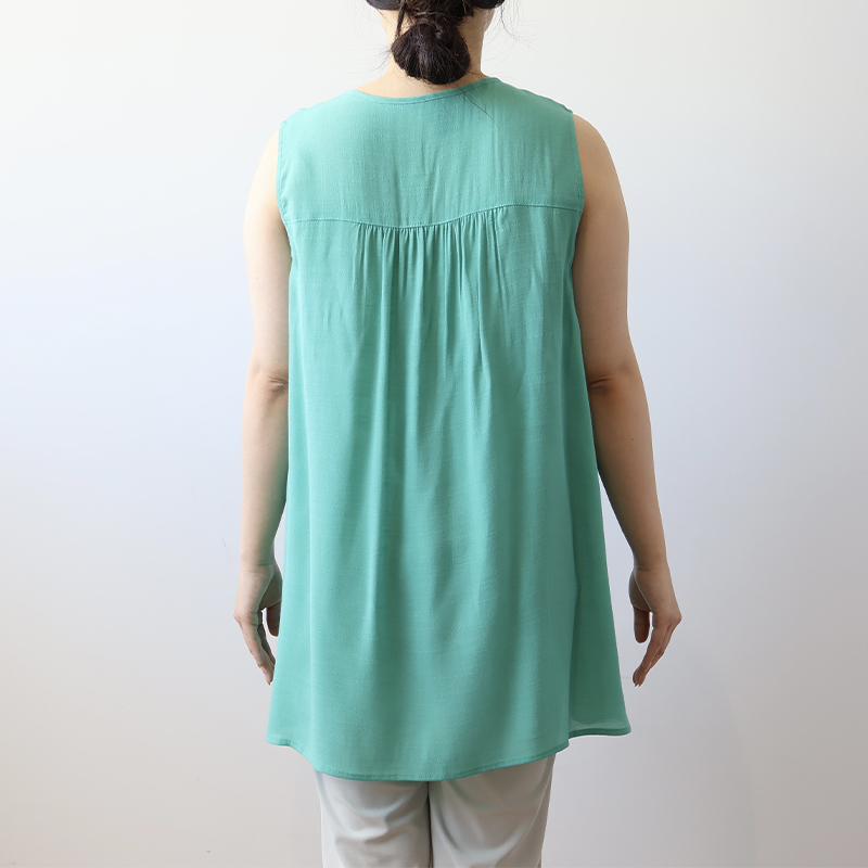 MB mint breeze L〜5L レース使い ノースリーブ チュニック