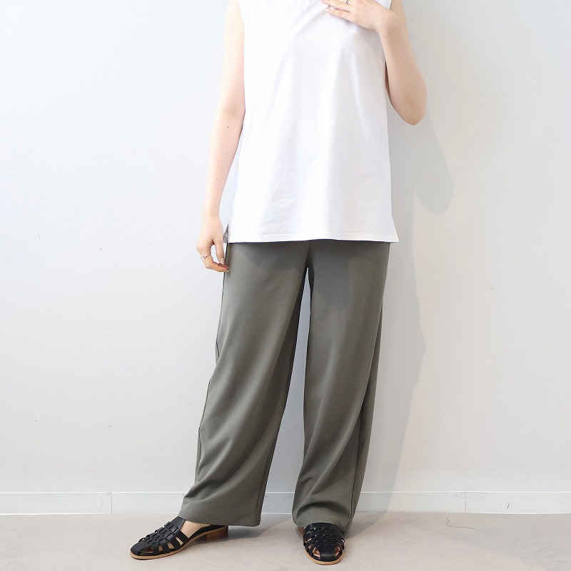 MB ミントブリーズ L〜5L 接触冷感 吸水速乾 ストレッチ ワイドパンツ ズボン 大きいサイズ 春夏ウエストゴム レディース エムビー MB mintbreeze爆買_9
