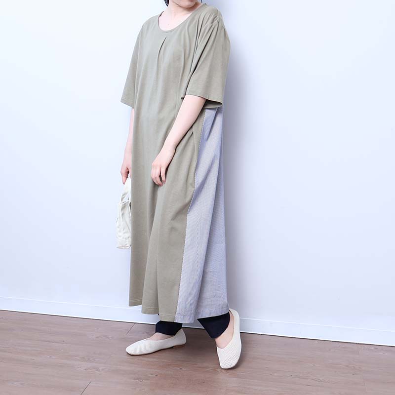 MB mint breeze Aライン カットソー ワンピース 大きいサイズ