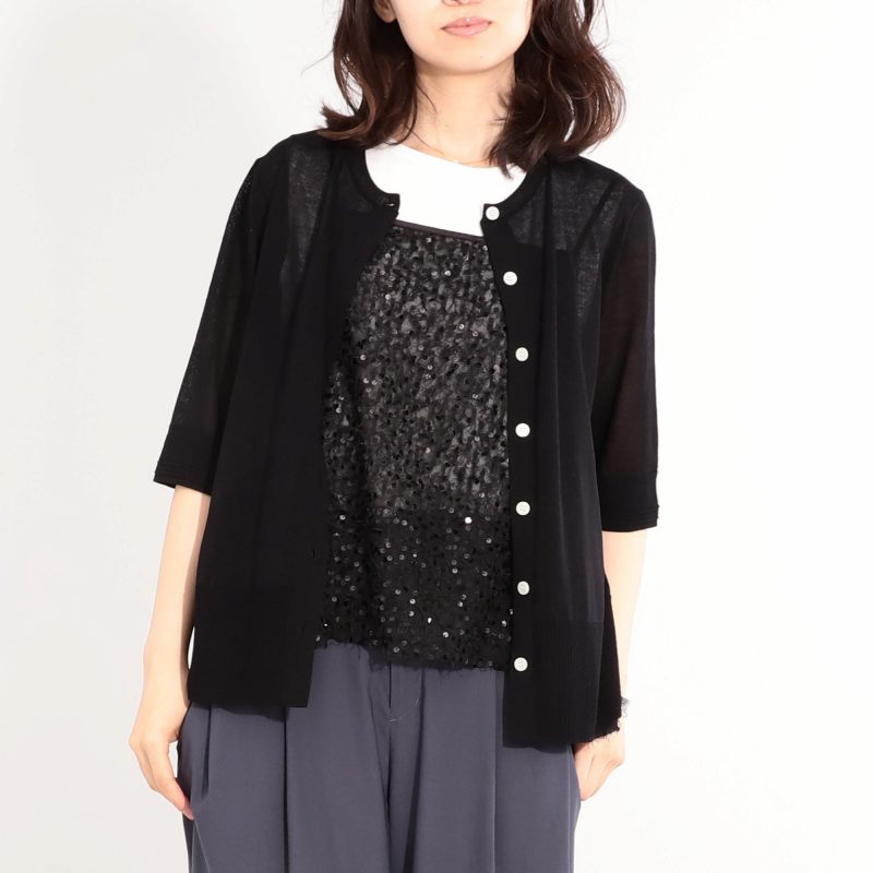 半袖 カーディガン レディース（サイズ（S/M/L）：4L～）のおすすめ