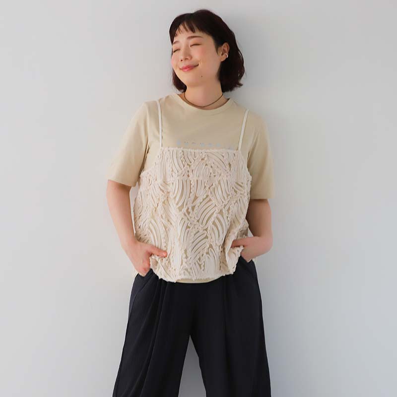 【美品ゴールデンサイズ】orSlow ビリージsizeL(3) 即日発送　送料込 大きいサイズ レディース コットンレースストール goldy-1234