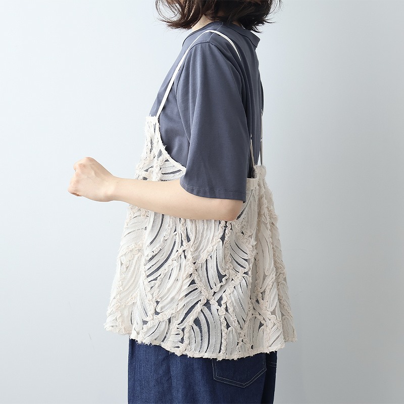 leswel L〜5L 3Dレース キャミソール ビスチェ 大きいサイズ