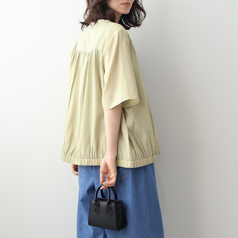 MB mint breeze L〜5L ワッシャー シャツ 前開き 羽織り 大きい