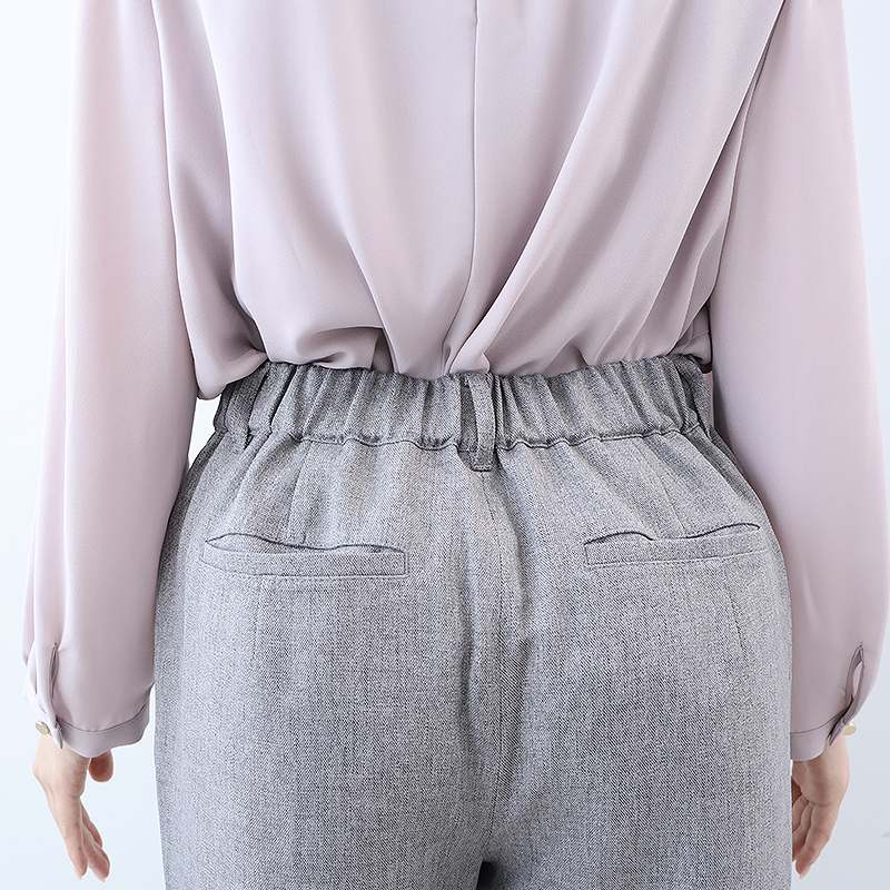 L〜5L ウォッシャブル ウール調 ストレートパンツ 大きいサイズ レディース 秋冬 ロングパンツ スラックス ズボン 通勤 fleur ントブリーズ 返品交換不可